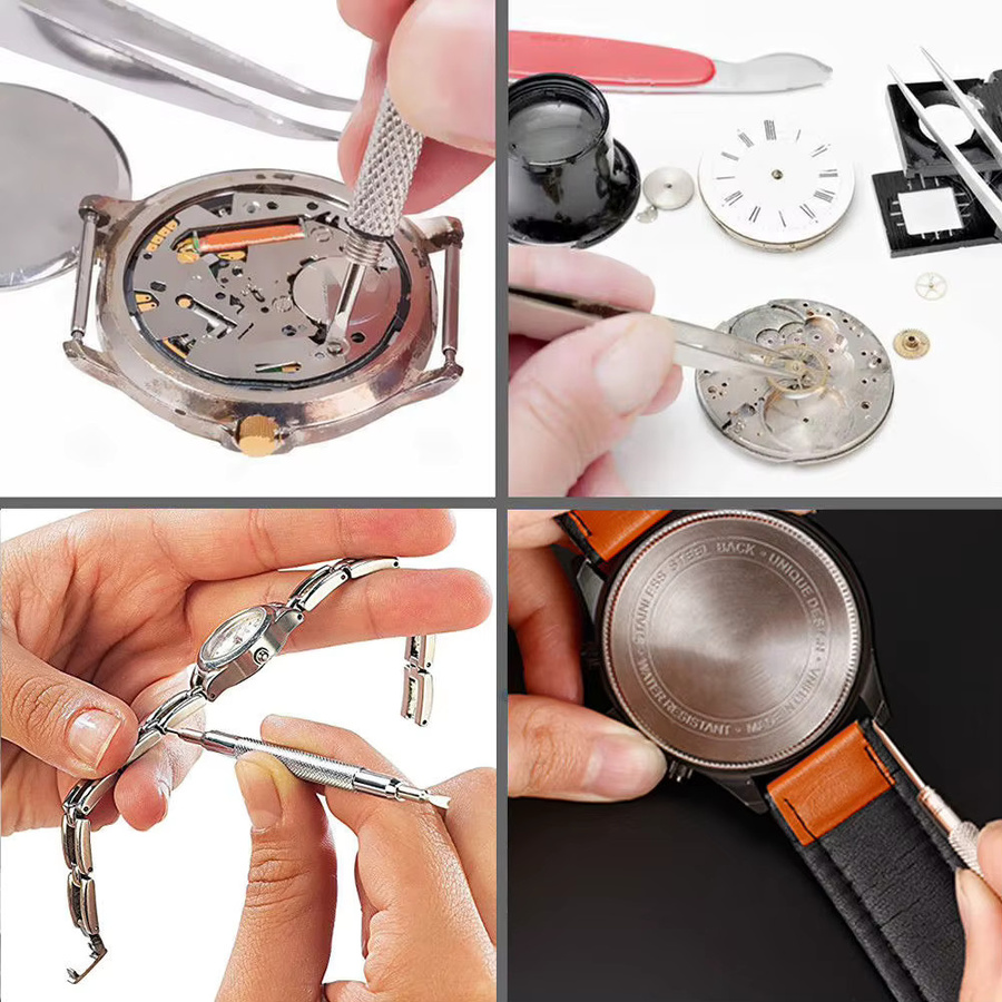 Uhr Reparatur Tool Kit, Link Pin Remover, Shell Opener, Batterie Ersatz Set - Bild 4