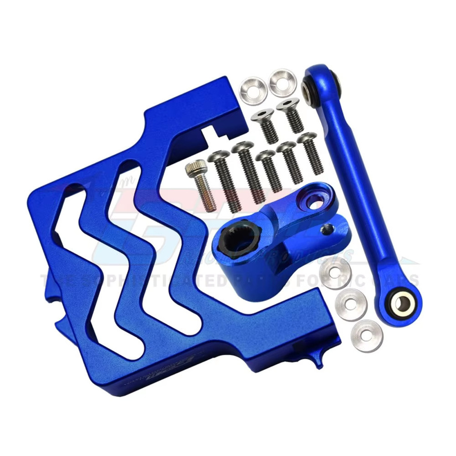 GPM Metall-Lenkservo-Halterung, 25T Servoarm, Traxxas 1/10 MAXX 4S 4WD Monster Truck, Zubehör - Bild 2