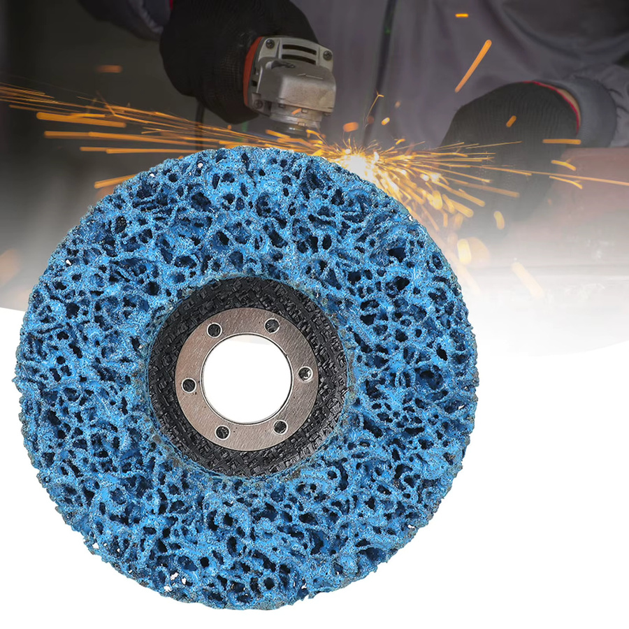WALFRONT Poly Strip Schleifscheibe in Blau zur Rost- und Farbentfernung für Winkelschleifer - Bild 2