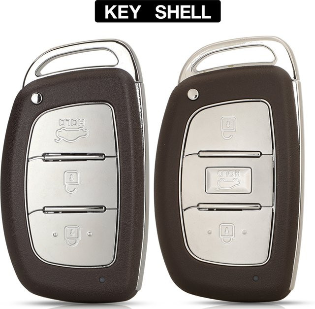 Jingyuqin 3 Tasten Flip Folding Ersatzgehäuse für Hyundai Ioniq Tucson IX35 ELANTRA SOLARIS I30 - Bild 1