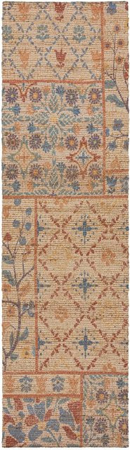 Flair Rugs Kurzflorteppich Taylor Patchwork Ethnic Mehrfarbig B: 60 cm, L: 230 cm - Bild 1