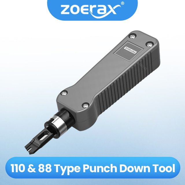 ZoeRax Impact Punch Down Tool Netzwerkkabel Drahtschneider für Terminal in Grau - Bild 1
