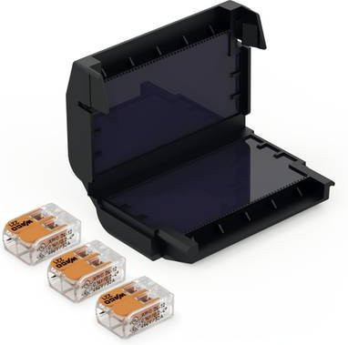 CellPack EASY-PROTECT Gelbox Verbindungsklemme für flexible und starre Leiter 0,2-4mm² in Schwarz - Bild 1