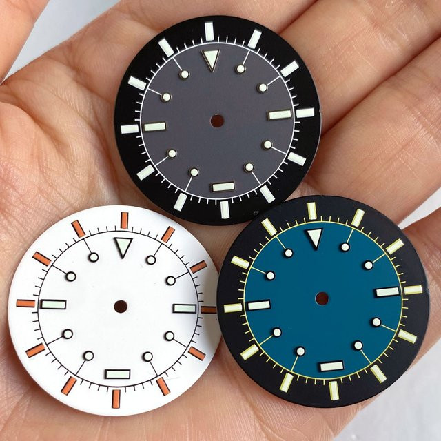 Tandorio Uhrenzifferblatt, 33,5 mm, Schwarz, Unisex - Bild 1