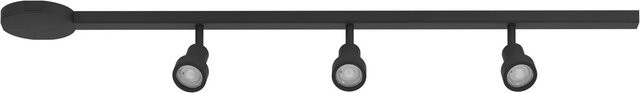 Eglo HV-Schienensystem EASYT Schwarz mit 3 Spots GU10, Länge: 1020 mm - Bild 1