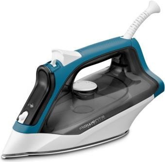 Rowenta EFFECTIVE 2 Dampfbügeleisen DX1531 mit Edelstahl-Bügelsohle in Schwarz, Blau und Weiß