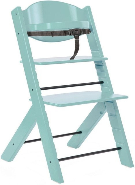 Treppy Hochstuhl für Kinder in Mintgrün mit höhenverstellbarer Sitzfläche und 3-Punkt-Gurt - Bild 1