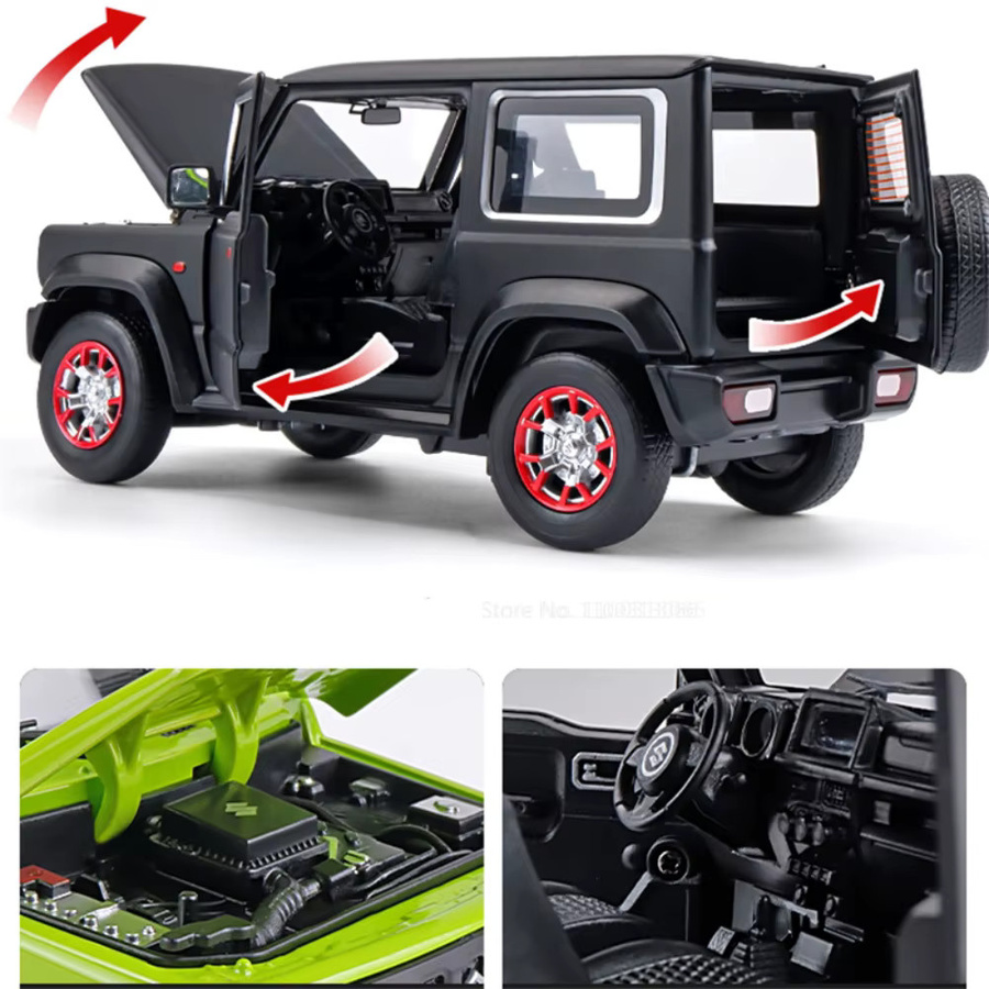 MAKEDA Suzuki Jimny, Automodell, 1:18, mit Licht und Sound, Metall - Bild 3