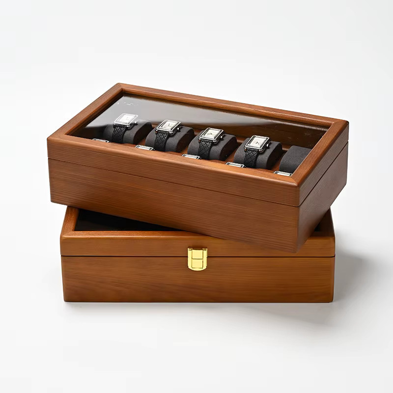 Oirlv Uhrenbox Holz, 10 Fächer, Herren und Damen - Bild 1