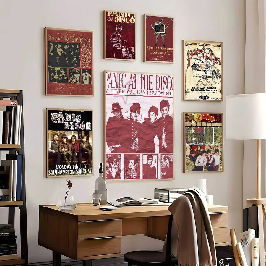 Selbstklebende Wandkunstdekoration Panic At The Disco HD Rahmenlose Raumdekoration - Bild 3