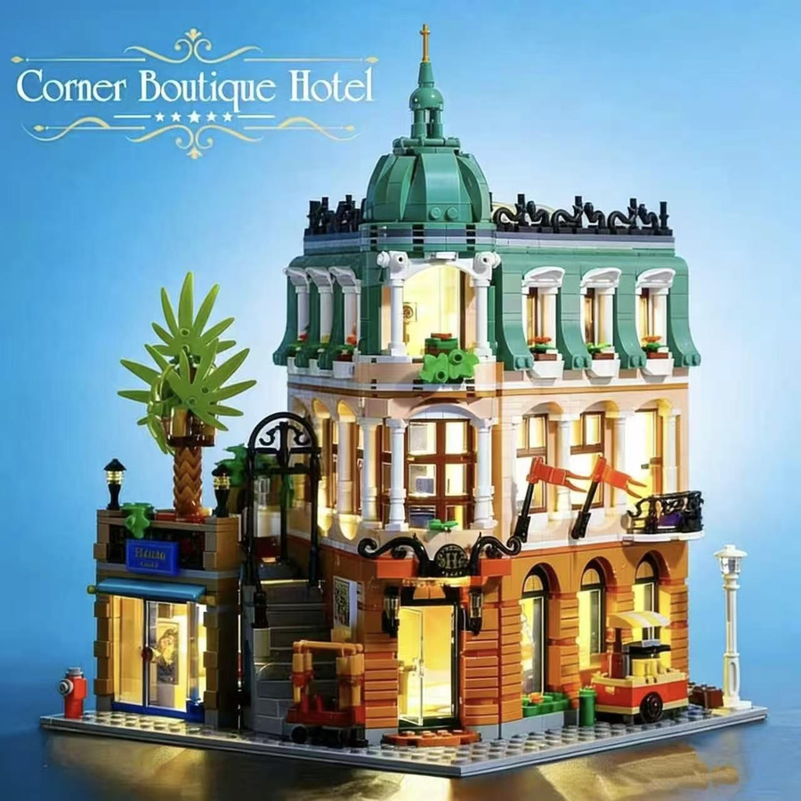 Yiran toy Boutique-Hotel Konstruktionsbaustein-Set 1365 Teile - Bild 2