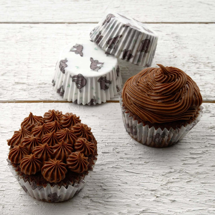 Zenker Muffinförmchen Happy Baking Faultier, 50 Stück, Papier, Weiß, Rund - Bild 3