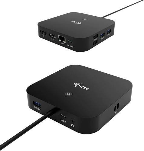i-tec USB-C Dual Display Docking Station mit HDMI, DisplayPort, Ethernet und 4K UHD in Schwarz - Bild 2