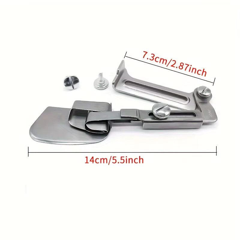 Einstellbarer Flachbett-Rollenrandwender aus Metall in Silber für Hemden und Vorhangsäume - Bild 4