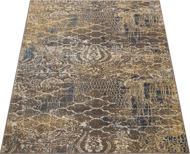 Teppich Jazlyn Blau mit Ornament-Design, B/B: 80 x 150 cm, Fußbodenheizungsgeeignet - Bild 1