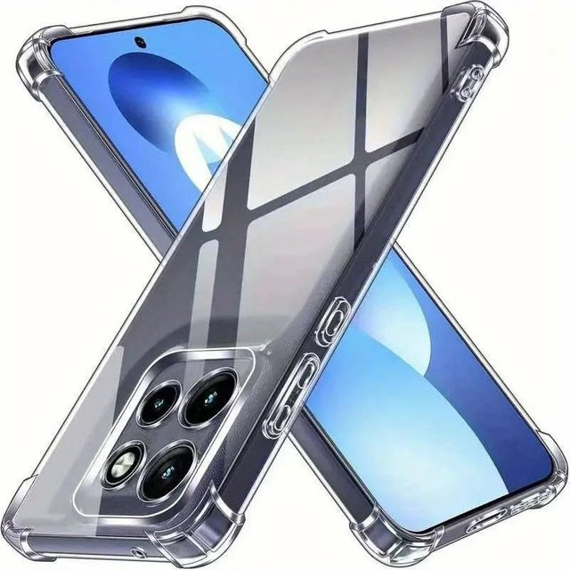 Stoßfeste Silikon-Handyhülle für Motorola Edge 60 Fusion 50 Pro 40 Neo Moto G55 G75 G85 G84 G54 5G in Transparent - Bild 1