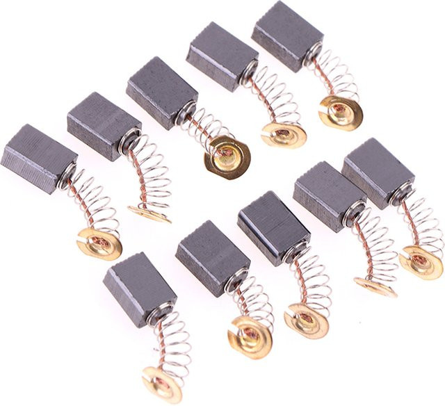 Eifer Kohlebürsten Set für Winkelschleifer und Elektromotoren, 10er Paket, Maße: 6 x 9 x 14 mm - Bild 1