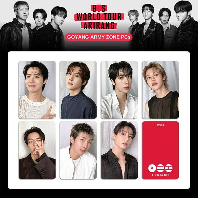 BTS Arirang Welttournee Fotokarten, Lomo Karten, 7-teiliges Set, ab 14 Jahren - Bild 1