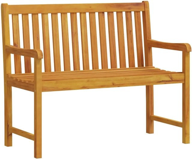 vidaXL Gartenbank aus Massivholz Akazie in Braun, B/T/H: 110 x 55,5 x 90 cm - Bild 1