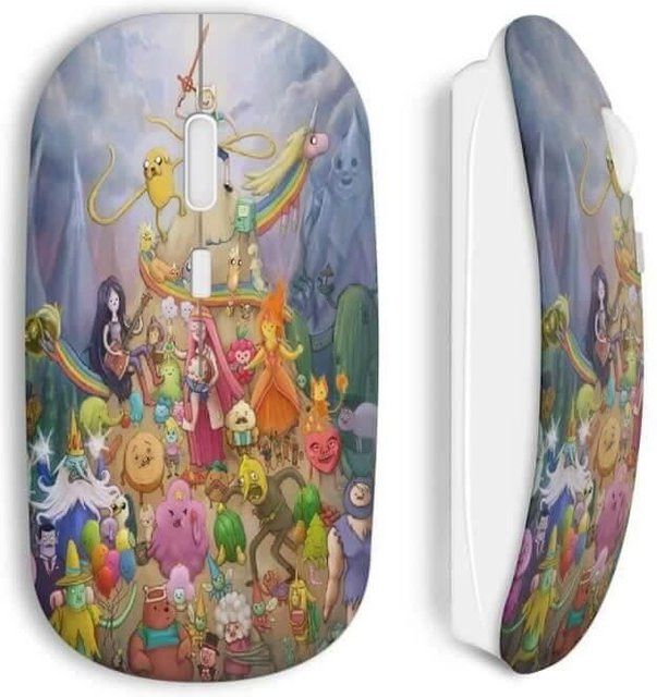 Cartoon Story Kabellose Maus mit Wi-Fi und USB-A Anschluss in Multicolour - Bild 1