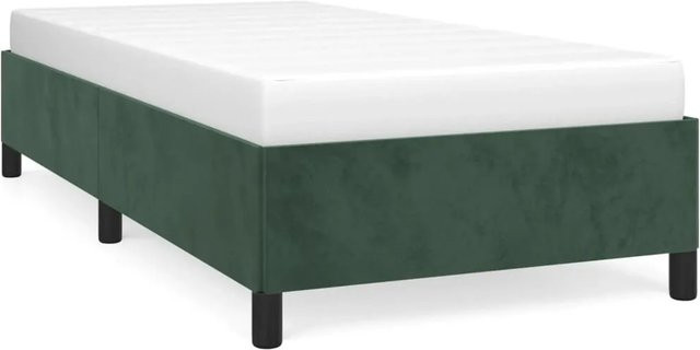 vidaXL Bettgestell aus Samt in Grün B/T/H: 100 x 203 x 35 cm - Bild 1
