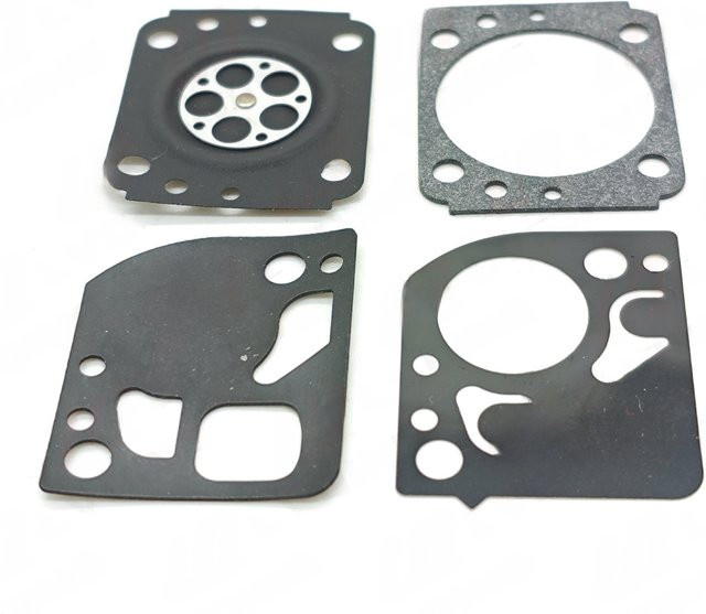 DAZZLEEX Vergaser-Reparatursatz mit 4 Dichtungen in Schwarz für BR500 BR600 BR800 Rucksackgeräte Ersatz für 42830071700 - Bild 1