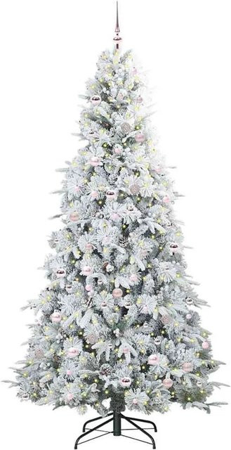vidaXL Künstlicher Weihnachtsbaum Grün, 240 cm Höhe, Klappbar aus PE und PVC - Bild 1