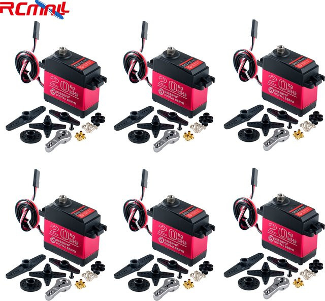DS3218 PRO Digital Servo, 6-teiliges Set, Metall, für 1/8 1/10 Skala RC Autos - Bild 1