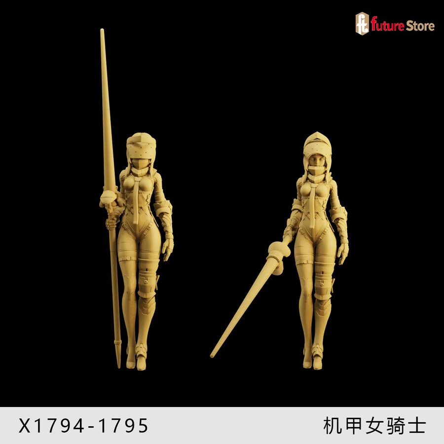 MAK Ritterliche Weibliche Ritter Miniatur Figur für Modellbau und Display in den Maßstäben 1/64, 1/43 und 1/35 - Bild 2