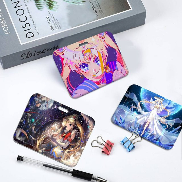 Anime Arbeitskartenhalter mit langem Schlüsselband für Mitarbeiterausweise und Krankenschwestern-Ausweise in Multicolour - Bild 1