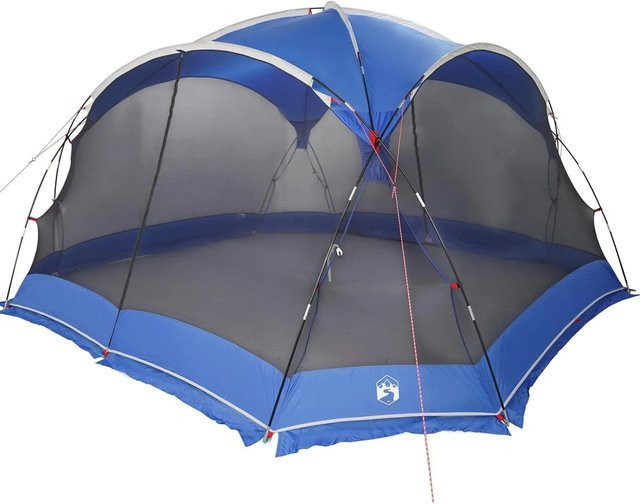 vidaXL Zelt mit Dach in Azurblau aus Polyester, B/T/H: 434 x 434 x 230 cm - Bild 1