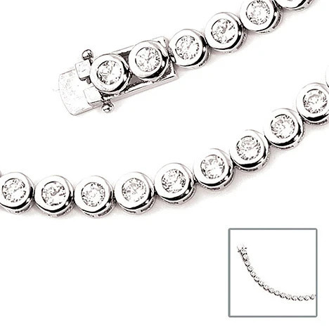 Colfem Armband 925 Sterling Silber, 28 Zirkonia, 19 cm, Unisex - Bild 1