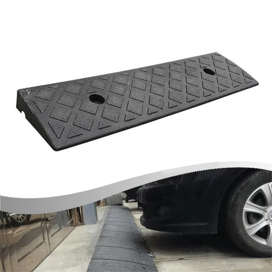 DAZZLEEX Kunststoff-Kombi-Rampe in Schwarz, rutschfeste Schwellenrampe für Autos, Höhe: 3 cm - Bild 3