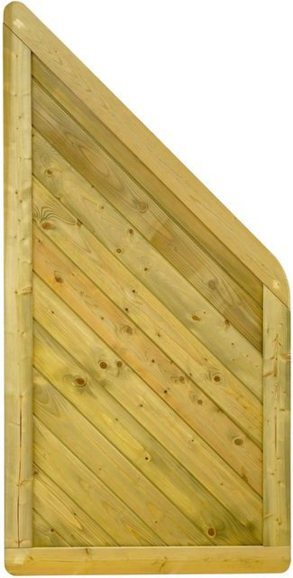 GartenLand Massivzaun INNSBRUCK MASSIV Holzzaun aus Fichte in Grün, kesseldruckimprägniert und blickdicht, B/H: 90 x 180 cm - Bild 1