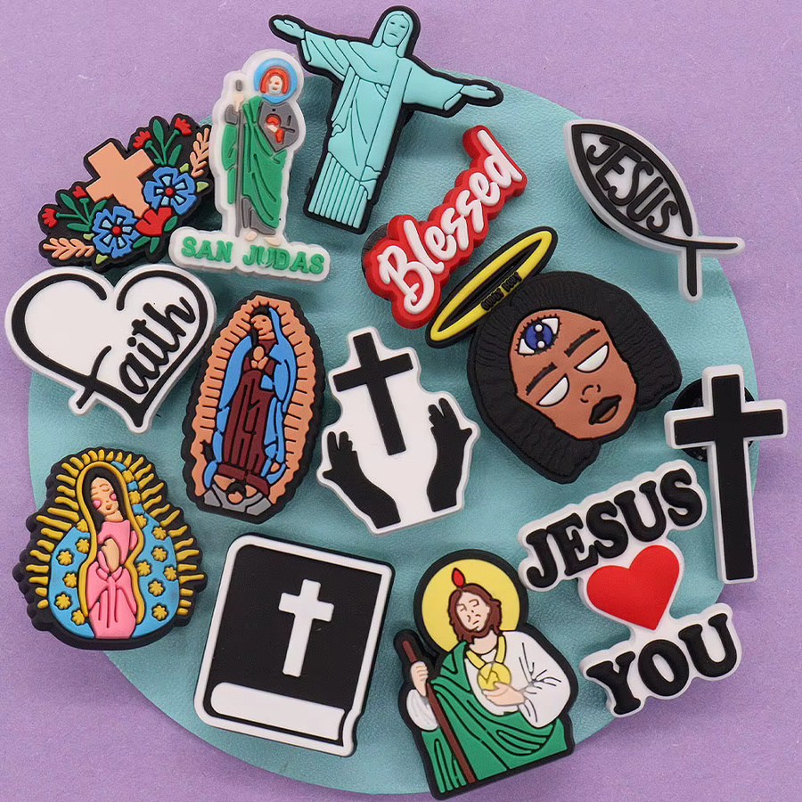 Happye&TiTi Schuh Charms, Jesus Cross, PVC, Kinder - Bild 3