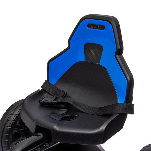 HOMCOM Gokart Kinderfahrzeug mit verstellbarem Sitz und Bremse, Blau - Bild 5