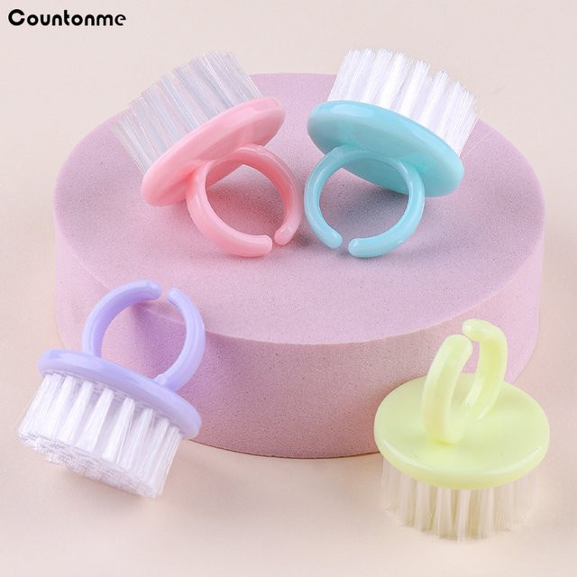 countonme Mini-Ring-Nagelreinigungsbürsten-Set, für Hände und Füße - Bild 1