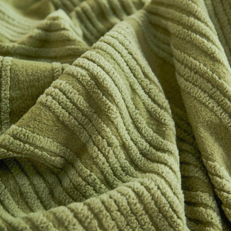 Hochelastischer Jacquard-Sofabezug mit Streifenmuster, rutschfest und waschbar, Breite: 70 cm, Tiefe: 90 cm - Bild 1