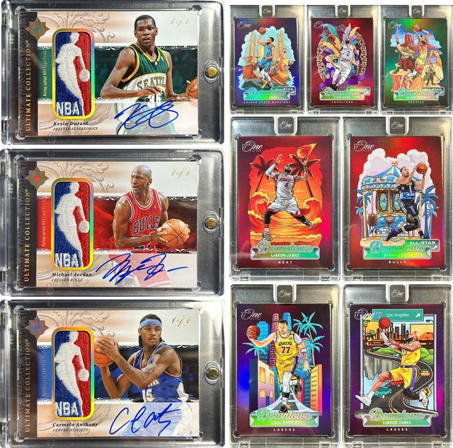 Panini Downtown Basketball Laser-Sammelkarten, bunt - Bild 1