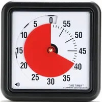 Time Timer Stoppuhr in Schwarz, Weiß und Rot - Bild 1