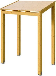 SKANHOLZ Vordach Putbus aus nordischer Fichte in Eiche hell-braun, Breite: 203 cm, Tiefe: 128 cm - Bild 1