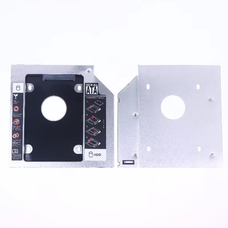 JTZTF HDD-Caddy-Set für 2,5-Zoll-SSD und CD-DVD-Laufwerke, SATA 3.0, für 9,5 mm und 12,7 mm Optibay, aus Kunststoff und Aluminium - Bild 5