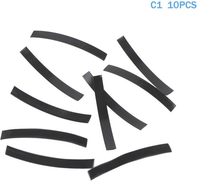 10 Stück Long Days C-Typ Blattfeder aus Edelstahl als Bogenklemme und Positionierungsfeder in Silber und Schwarz - Bild 1