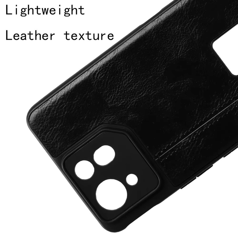 Luxus Leder Hülle für Asus ROG Phone 8 Pro in Schwarz mit Textur und ultra dünnem Design - Bild 3
