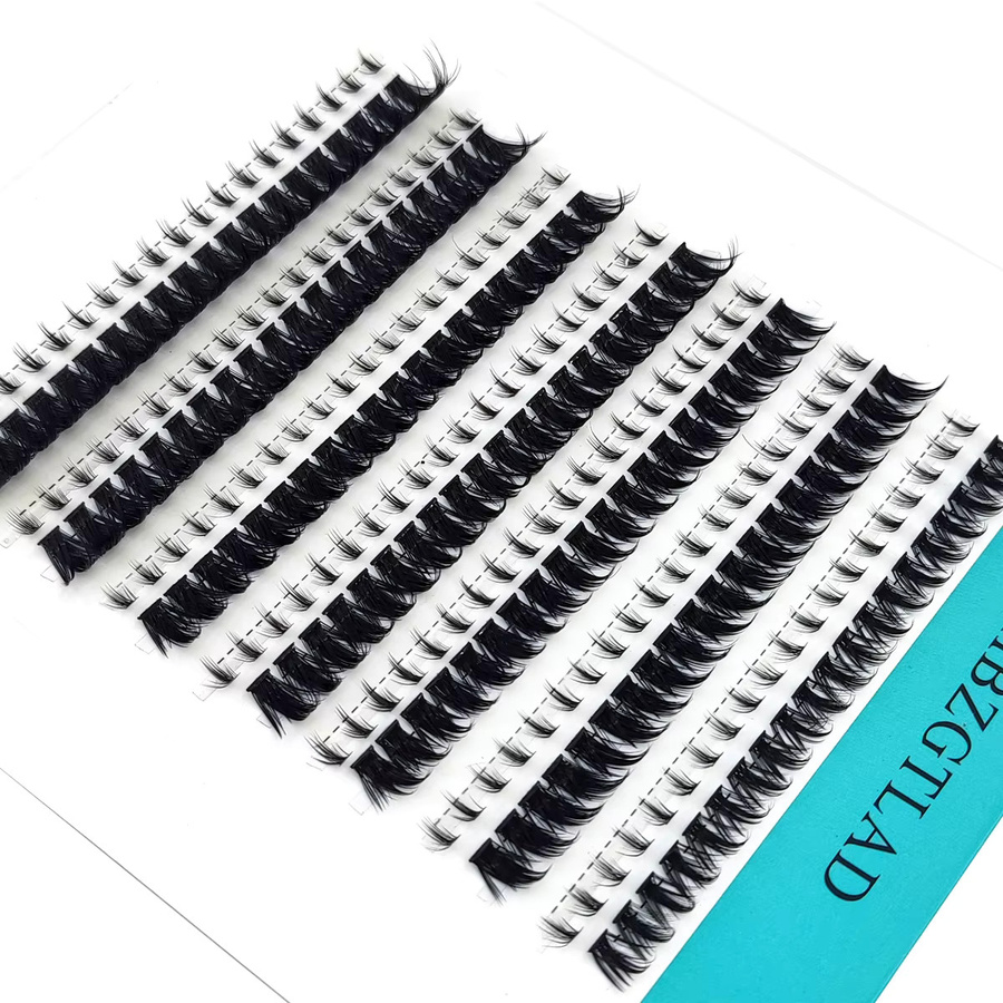 AMSDCN Wimpern-Cluster, 14-reihig, Wispy-Wimpernverlängerung, Unisex - Bild 4