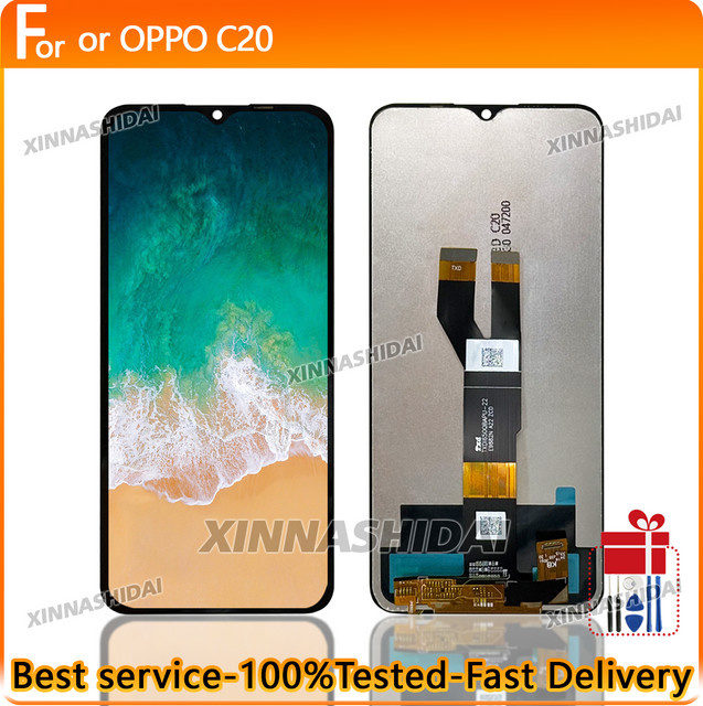 Oppo C20 TFT-LCD Display Ersatz-Digitizer-Baugruppe ohne Rahmen in Schwarz - Bild 1