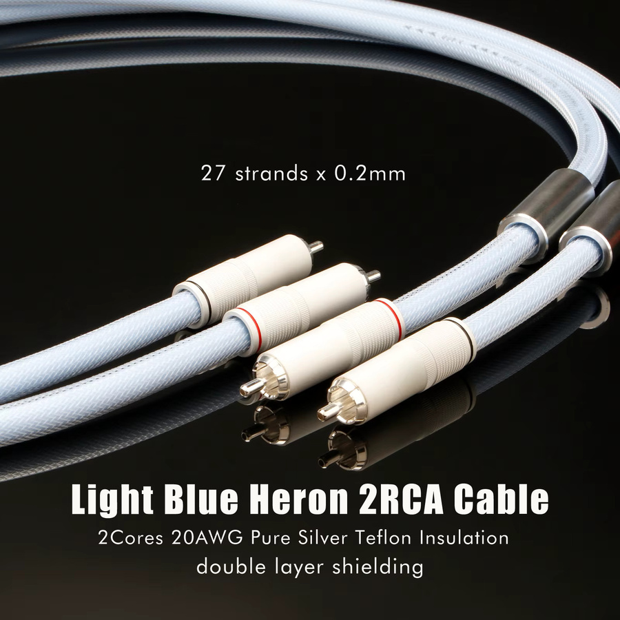 Preffair RCA-Signalkabel aus 5N reinem Sterlingsilber in Silber - Bild 5