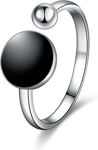 Allbestart Ring 925 Silber, Kristall, Schwarz, Damen - Bild 1