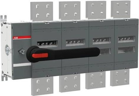 ABB Lasttrennschalter OT4000E04P 1000V Schwarz und Grau - Bild 1