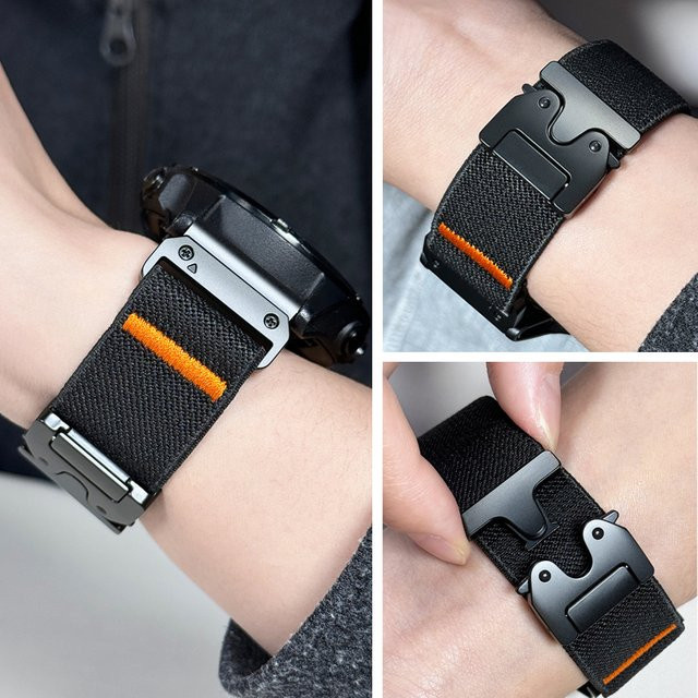 Lbiaodai Uhrenarmband Textil/NATO, Schwarz, Unisex - Bild 1